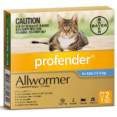 Profender For Medium Cats Blue - 2.5kg To 5kg 2 Pack