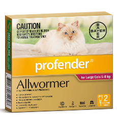 Profender For Large Cats Red - 5 to 8kg 2 Pack