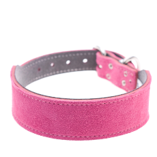 Dog Collar Suede Pink