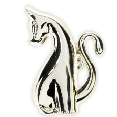 Happy Tails Cat Lapel Pin
