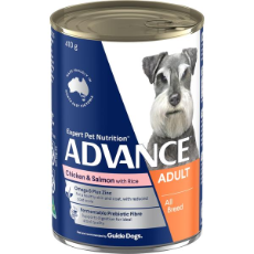 Advance Dog Chicken & Salmon with Rice 410g