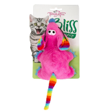 Bliss Cat Toy Large Mouse Coloured 14cm