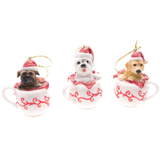 Dog Teacup Ornament