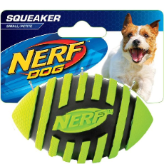 Nerf Spiral Football With Squeaker Green