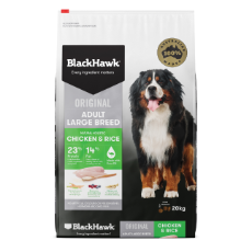 Black Hawk Dog Adult Large Breed Chicken & Rice 20kg