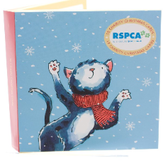 RSPCA Christmas Cards RSPCA Catching Snowflakes 13cm x 13cm