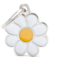 Pet ID Tag Charms Daisy 2.4cm x 3cm