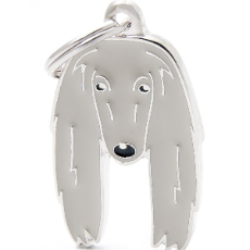 Pet ID Tag Friends Afghan Hound Dog 2.5cm x 4.3cm