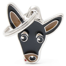 Pet ID Tag Friends Miniature Pinscher Dog 2.4cm x 2.5cm