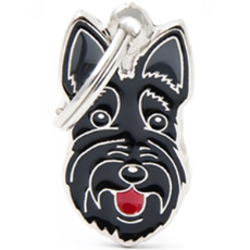 Pet ID Tag Friends Scottish Terrier Dog 1.8cm x 3cm