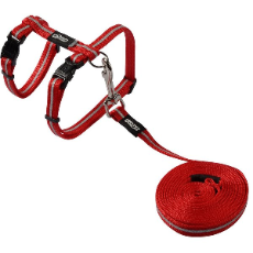 Cat Harness & Lead, Alleycat Red
