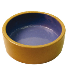 Stoneware Dog Bowl Brown