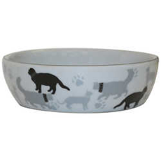 Ceramic Bowl Cat Print Design 13.3cm