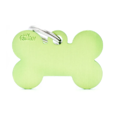 Pet ID Tag Lime Bone Small