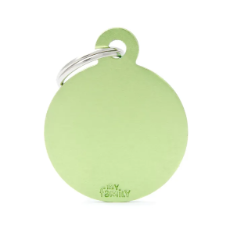 Pet ID Tag Lime Circle Small