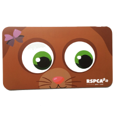 RSPCA  Cat Feed Pet Mat Brown 48cm x 27cm