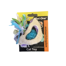 Cat Toy Loofa & Raffia Fish