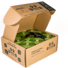 Oh Crap - Non Plastic Poop Bag 180 Bags - 15 Per Roll