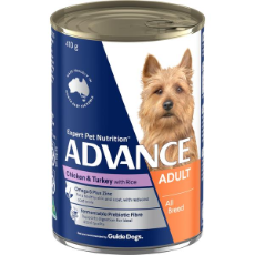 Advance Dog Chicken & Turkey with Rice 410g