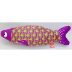 Shiny Fish Cat Toy Purple 25x7x4cm