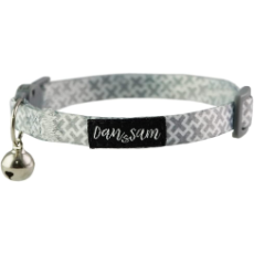 Dan & Sam Cat Collar Grey Kisses