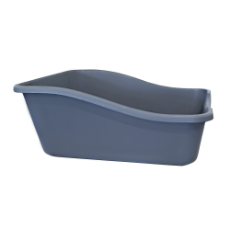 High Back Litter Tray Black 46x38cm