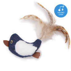 Chirpy Bird Cat Toy Kazoo 14x5x3cm