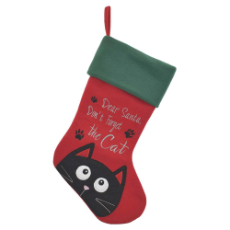 Cat Christmas Stocking 45cm