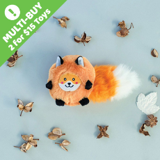 Zippy Paws Bushy Throw Fox 24x10x10cm