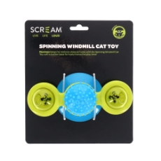 Scream Spinning Windmill Loud Blue & Green 16x7cm