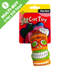 Pet One Cat Toy Plush Tiki Drink 14cm