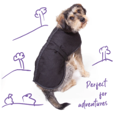 Kazoo Adventure Coat W/Harness Hatch Black