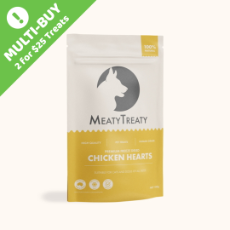 Meaty Treaty Freeze Dried Chicken Heart 100g