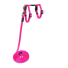 Alleycat Harness And Lead Set- Pink 8mm