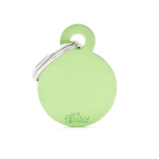 Pet ID Tag Aluminium Lime Small