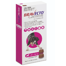 Bravecto Chews for Dogs Pink 40-56kg 2pack