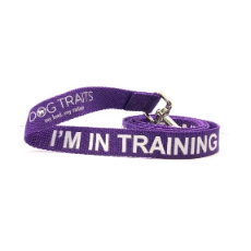 Dog Traits ‘I’m in Training’ Purple Lead