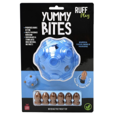 Ruff Play Yummy Bites Ball Blue 9.5cm x 9.5cm