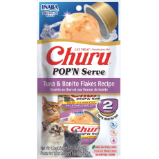 Inaba Churu POP'N Serve Tuna & Bonito Flakes 2 Cups 70g