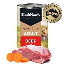 Black Hawk Dog Adult Grain Free Beef 12 Pack 400g *12