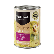 Black Hawk Dog Adult Grain Free Lamb 12 Pack 400g *12