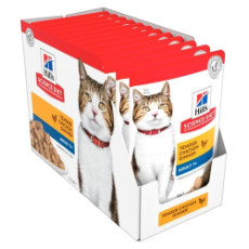 Hills Feline Pouch Mature Adult 7+ Chicken 12 Pack 85g *12