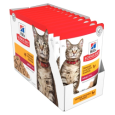 Hills Feline Pouch Adult 1-6 Chicken 12 Pack 85g *12