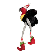 Christmas Long Legged Bush Turkey - Medium H 45cm x W 15cm x D 15cm