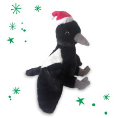 Christmas Plush Magpie Medium H 32cm x W 24cm x D 8cm